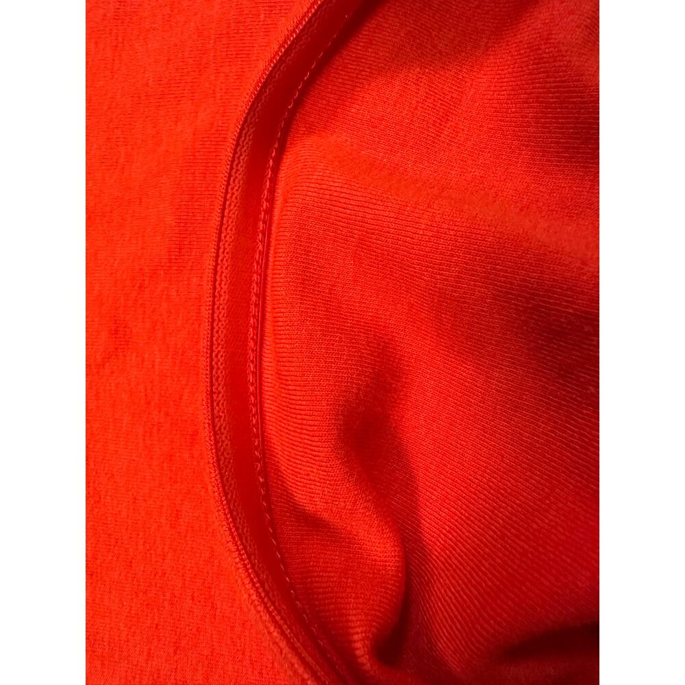 Gap Red Strapless Cotton Midi Column Dress 90s Minimalist Tomato Girl Summer S - Picture 6 of 11